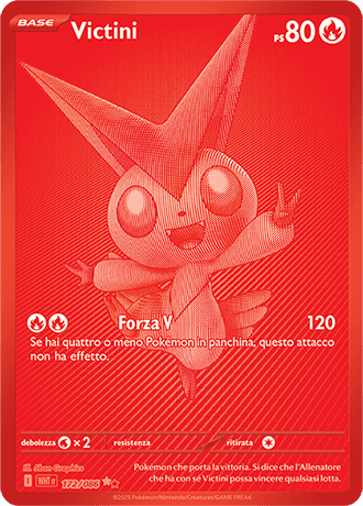 Victini Fuoco Bianco carta Pokémon italiana BWR