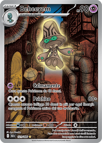 Beheeyem Luce Nera carta Pokémon italiana IR