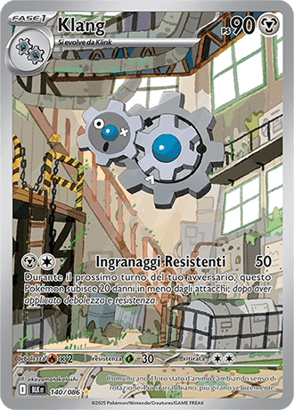 Klang Luce Nera carta Pokémon italiana IR