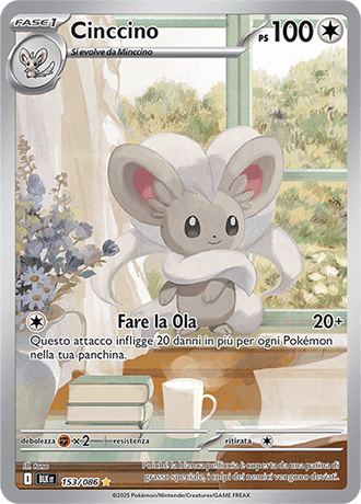 Cinccino Luce Nera carta Pokémon italiana IR