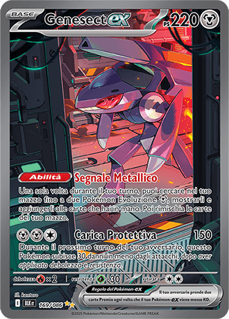 Genesect ex Luce Nera carta Pokémon italiana SIR