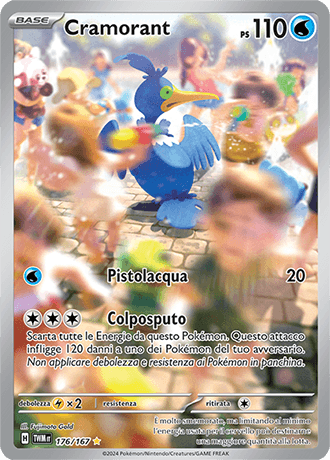 Cramorant Crepuscolo Mascherato carta Pokémon italiana IR