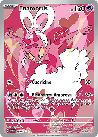 Enamorus Crepuscolo Mascherato carta Pokémon italiana IR