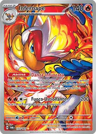 Infernape Crepuscolo Mascherato carta Pokémon italiana IR