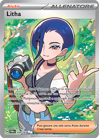 Litha Crepuscolo Mascherato carta Pokémon italiana UR