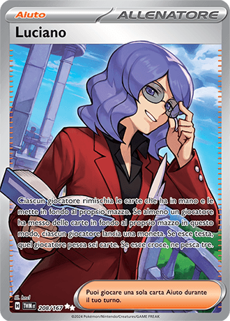 Luciano Crepuscolo Mascherato carta Pokémon italiana UR