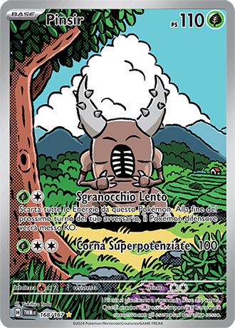 Pinsir Crepuscolo Mascherato carta Pokémon italiana IR