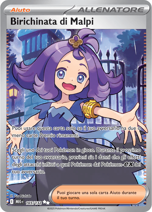 Birichinata di Malpi Mega Evoluzione carta Pokémon italiana UR