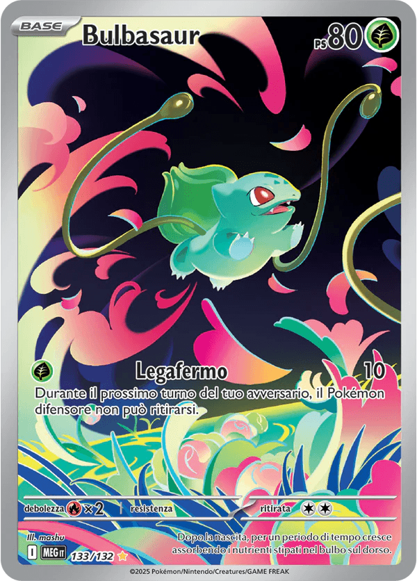 Bulbasaur Mega Evoluzione carta Pokémon italiana IR