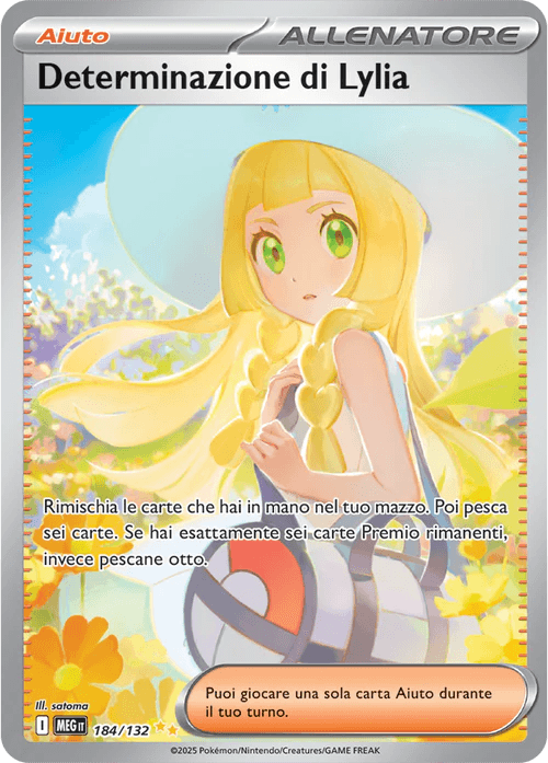 Determinazione di Lylia Mega Evoluzione carta Pokémon italiana SIR