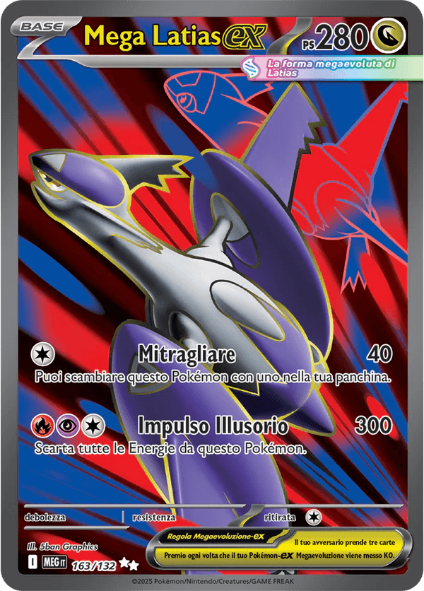 Mega Latias ex Mega Evoluzione carta Pokémon italiana UR