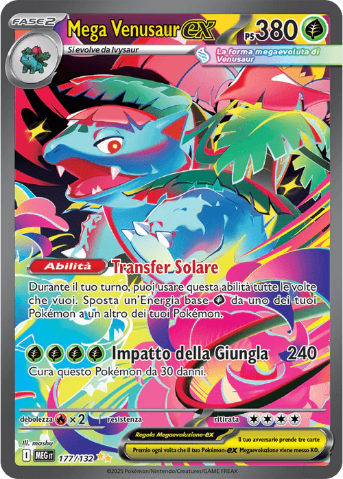 Mega Venusaur ex Mega Evoluzione carta Pokémon italiana SIR