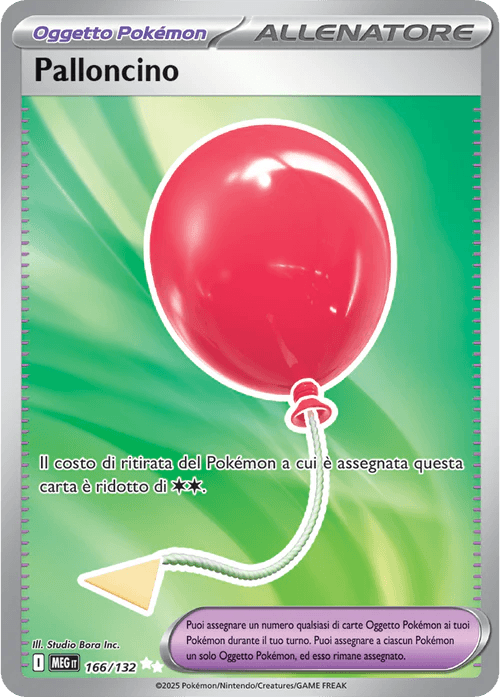 Palloncino Mega Evoluzione carta Pokémon italiana UR