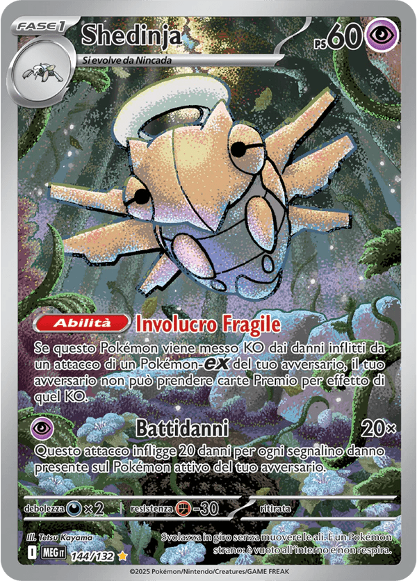 Shedinja Mega Evoluzione carta Pokémon italiana IR