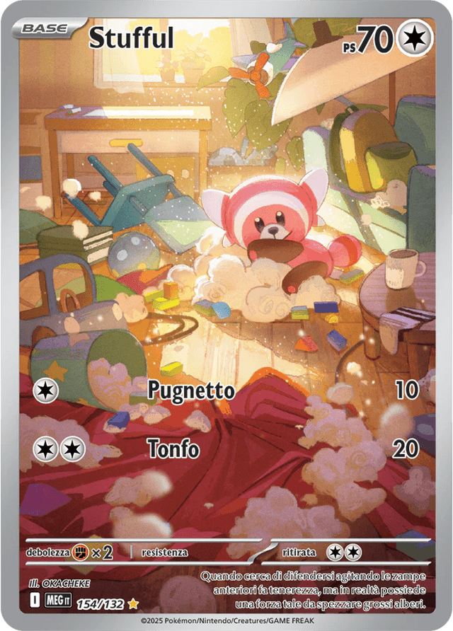 Stufful Mega Evoluzione carta Pokémon italiana IR