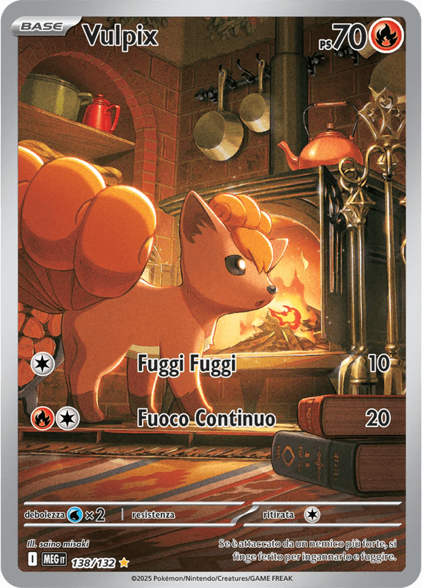 Vulpix Mega Evoluzione carta Pokémon italiana IR