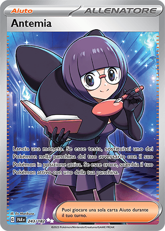 Antemia Paradosso Temporale carta Pokémon italiana UR