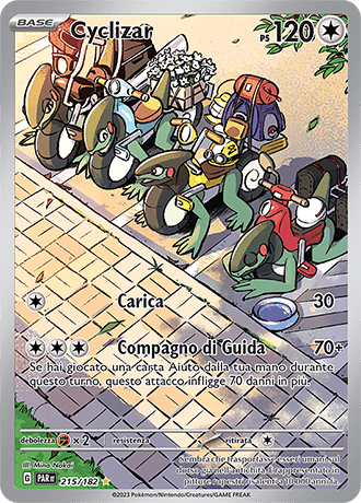 Cyclizar Paradosso Temporale carta Pokémon italiana IR