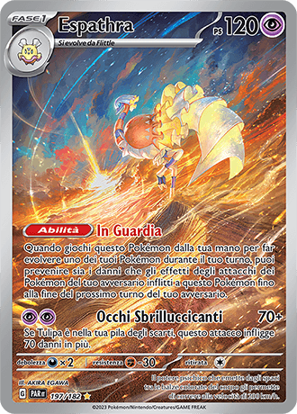 Espathra Paradosso Temporale carta Pokémon italiana IR