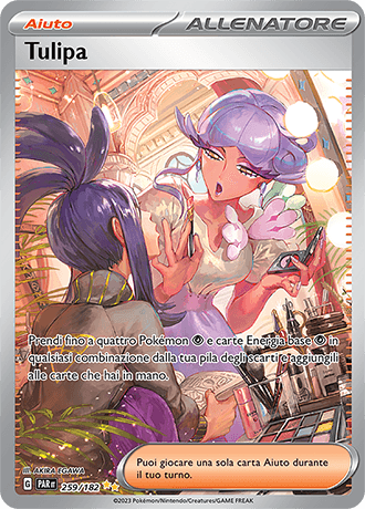 Tulipa Paradosso Temporale carta Pokémon italiana SIR