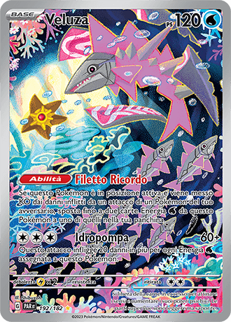 Veluza Paradosso Temporale carta Pokémon italiana IR
