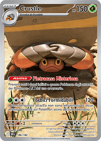 Crustle Rivali Predestinati carta Pokémon italiana IR