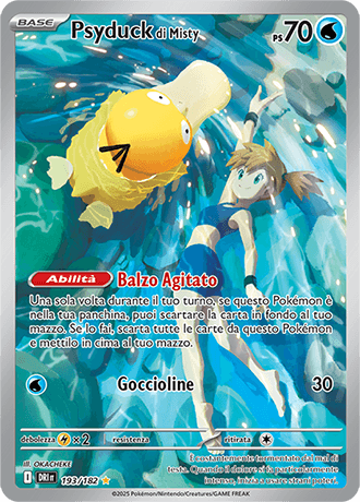 Psyduck di Misty Rivali Predestinati carta Pokémon italiana IR