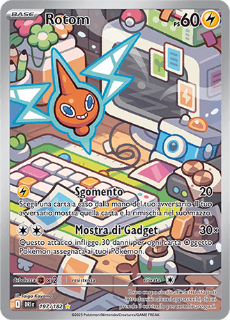 Rotom Rivali Predestinati carta Pokémon italiana IR
