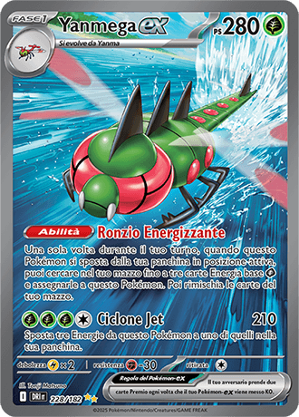 Yanmega ex Rivali Predestinati carta Pokémon italiana SIR