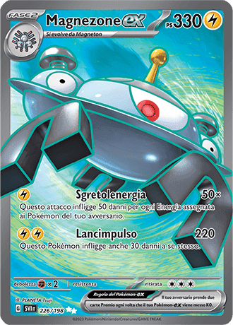 Magnezone ex Scarlatto e Violetto carta Pokémon italiana UR