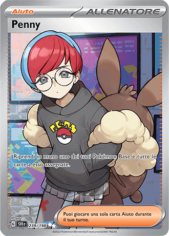 Penny Scarlatto e Violetto carta Pokémon italiana UR