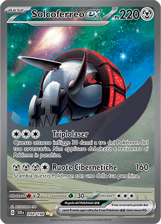Solcoferreo ex Scarlatto e Violetto carta Pokémon italiana SIR