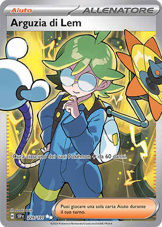 Arguzia di Lem Scintille Folgoranti carta Pokémon italiana UR