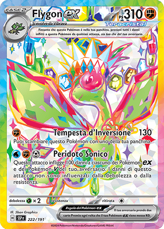 Flygon ex Scintille Folgoranti carta Pokémon italiana UR