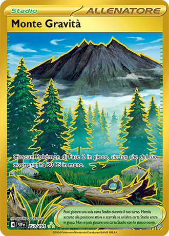Monte Gravità Scintille Folgoranti carta Pokémon italiana HR