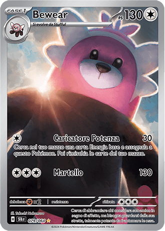 Bewear Segreto Fiabesco carta Pokémon italiana IR