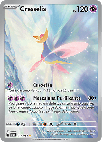 Cresselia Segreto Fiabesco carta Pokémon italiana IR