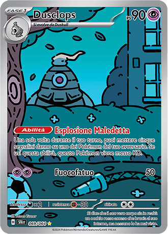 Dusclops Segreto Fiabesco carta Pokémon italiana IR