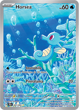 Horsea Segreto Fiabesco carta Pokémon italiana IR