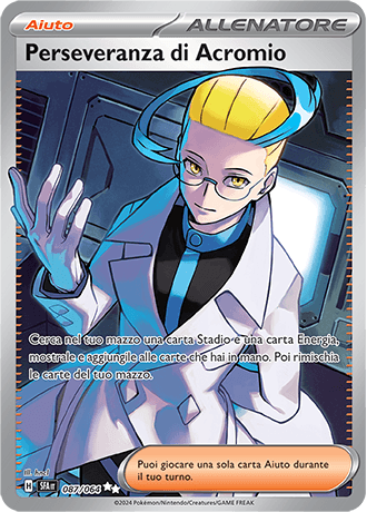 Perseveranza di Acromio Segreto Fiabesco carta Pokémon italiana UR