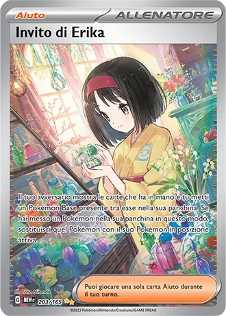 Invito di Erika 151 carta Pokémon italiana