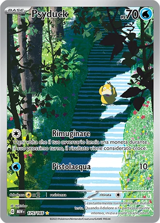 Psyduck 151 carta Pokémon italiana