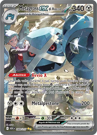 Metagross ex di Rocco Ascesa Eroica carta Pokémon italiana SIR