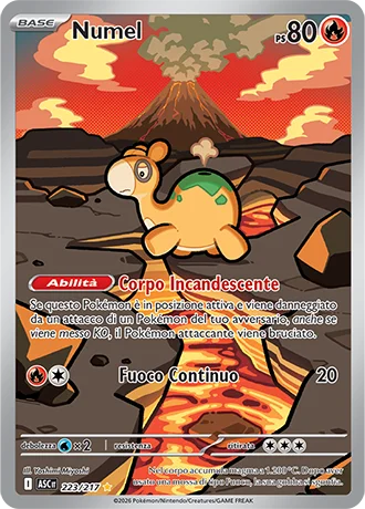 Numel Ascesa Eroica carta Pokémon italiana IR