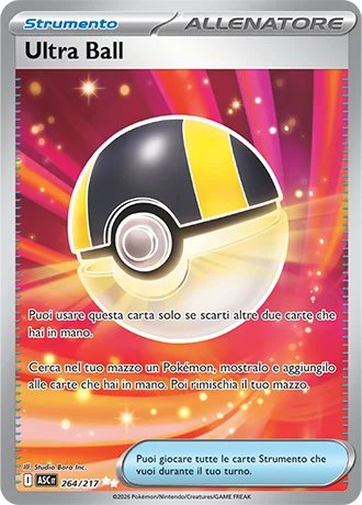 Ultra Ball Ascesa Eroica carta Pokémon italiana