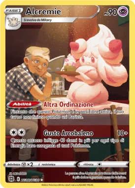 Alcremie Astri Lucenti carta Pokémon italiana