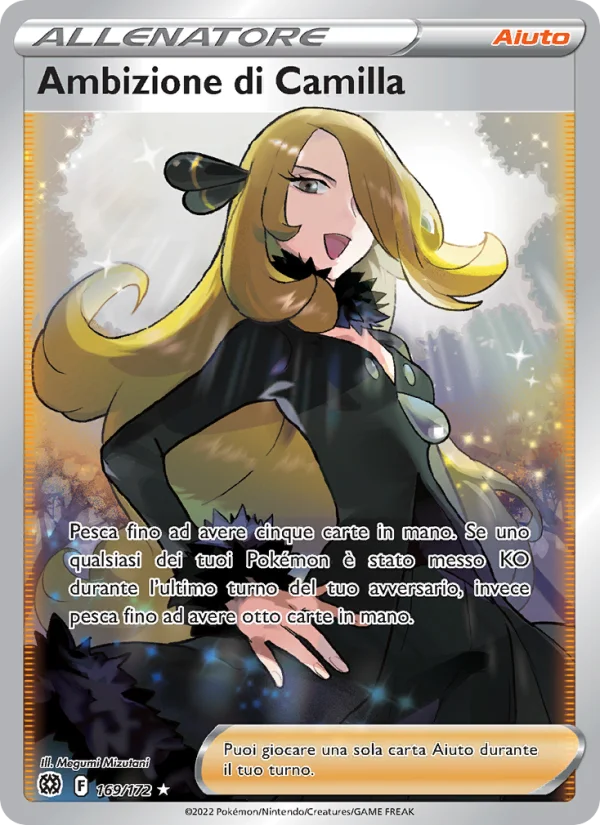 Ambizione di Camilla Astri Lucenti carta Pokémon italiana