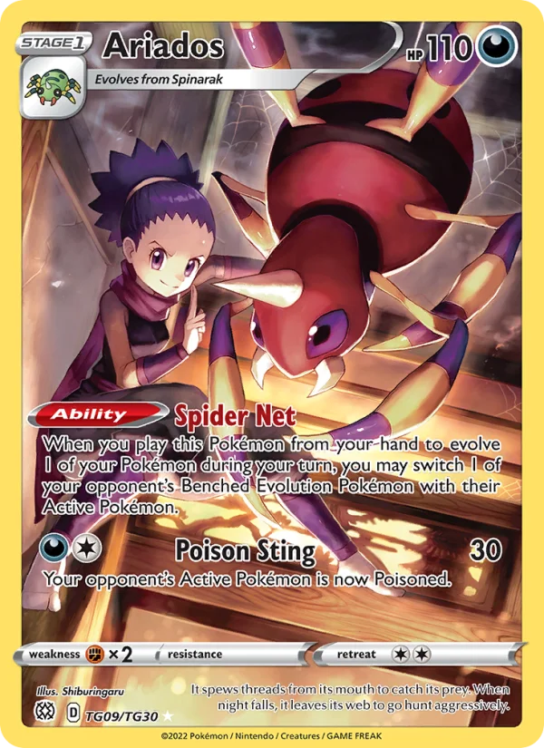 Ariados Astri Lucenti carta Pokémon italiana