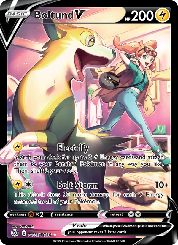 Boltund V Astri Lucenti carta Pokémon italiana