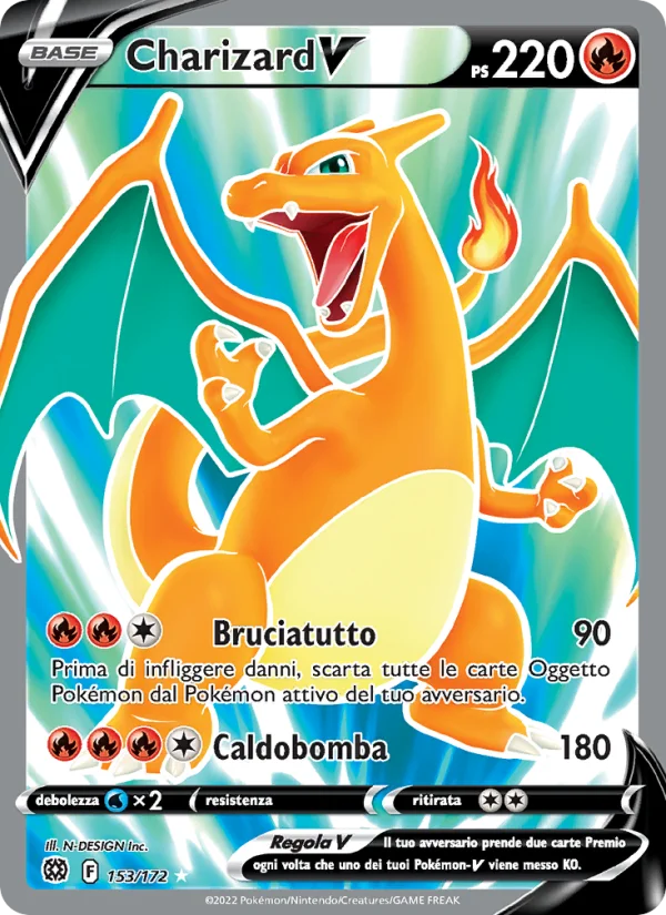 Charizard V Astri Lucenti carta Pokémon italiana